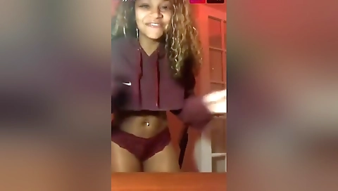 She's first time in a with her face