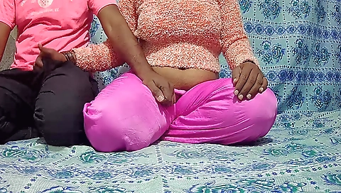 Sexy young chick with huge tits and cock