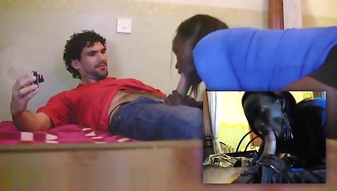 Mature woman fucks her boyfriend's step son