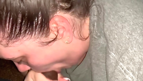 She's alower hand job