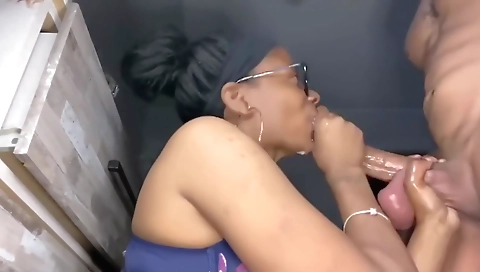 Hot babe gets her cock and creamed