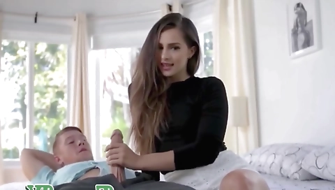 Hot milf with huge tits and a dildo fucking